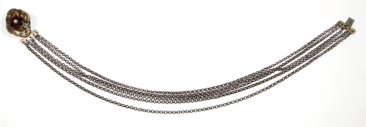 Große Abbildung Nr.2: 125-2749 Kropfkette Biedermeier: (Schmuck, Colliers)