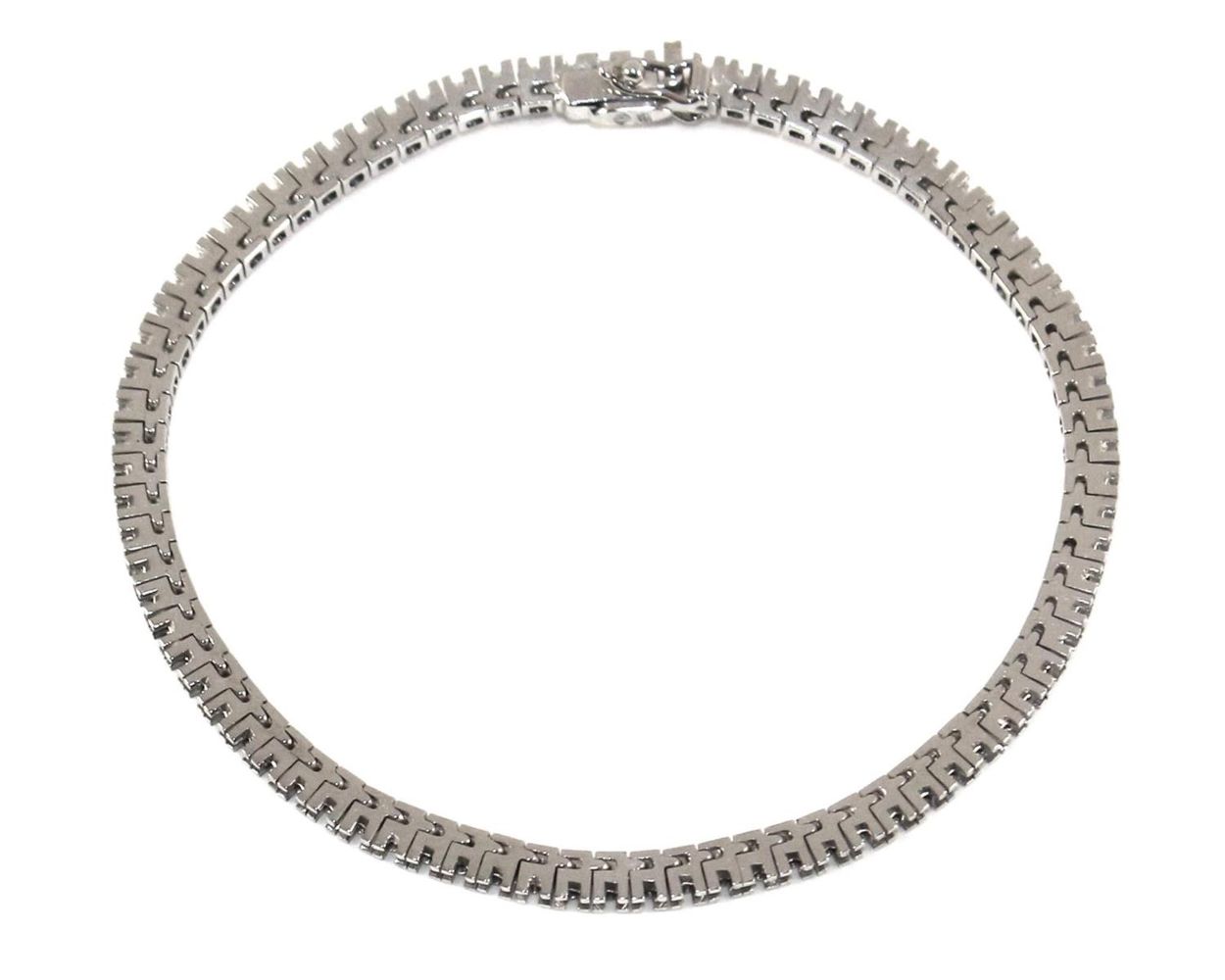 Große Abbildung Nr.2: 125-2758 Armband 585 WG Fassung.: (Schmuck, DRC Pforzheim)
