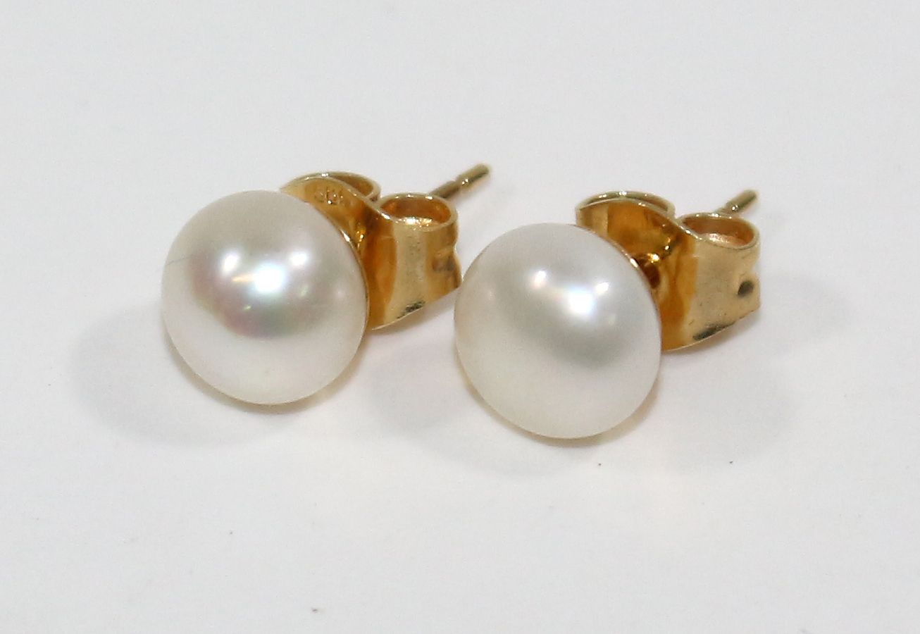 Große Abbildung Nr.2: 125-2779 Perl-Ohrstecker: (Schmuck, Ohrringe)