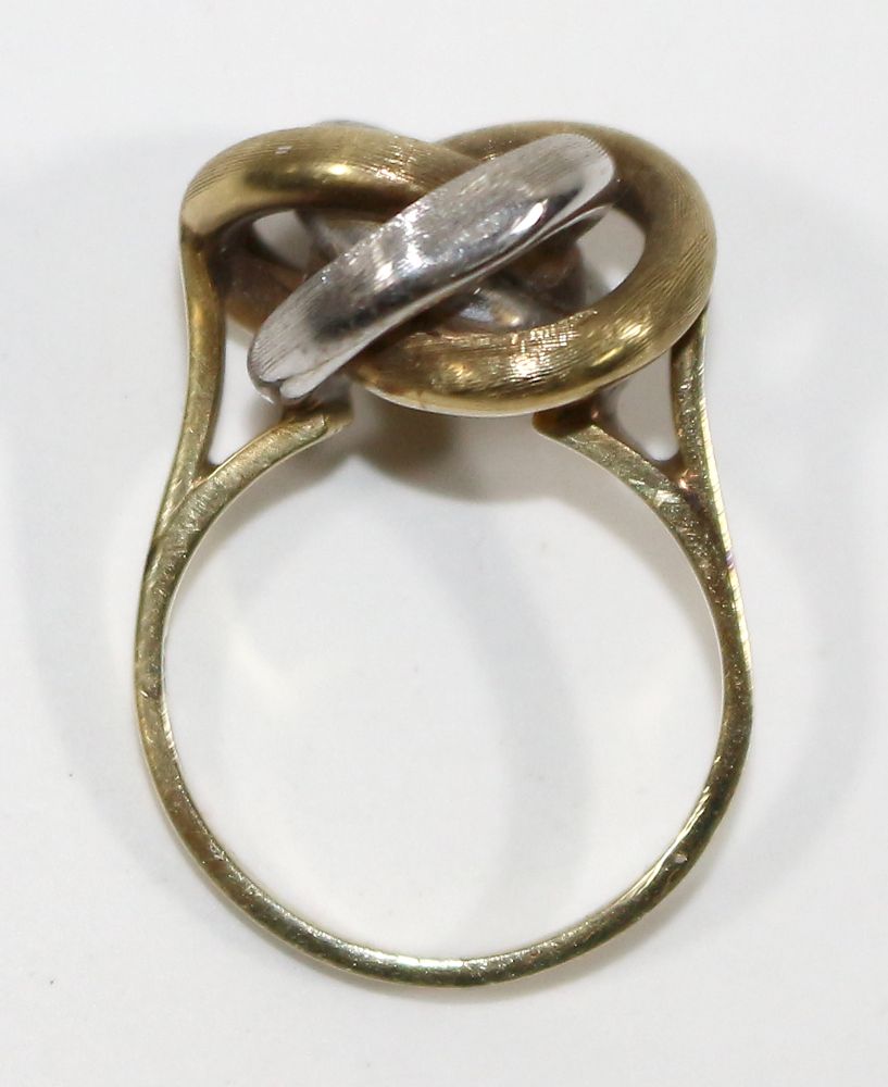 Große Abbildung Nr.2: 125-2783 585 Bicolor Damenring.: (Schmuck, Ringe)