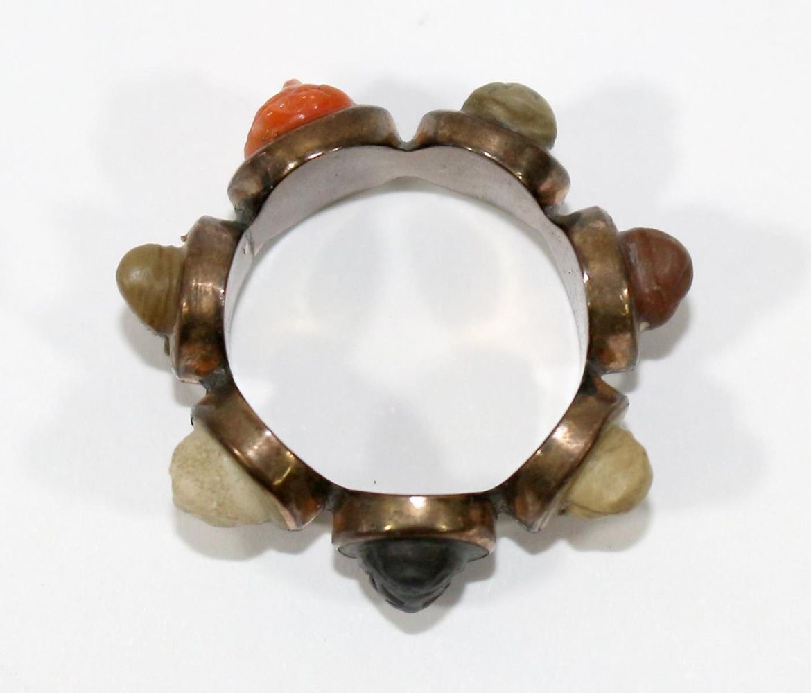 Große Abbildung Nr.3: 125-2784 7-Tages Ring Lavakameen.: (Schmuck, Ringe)