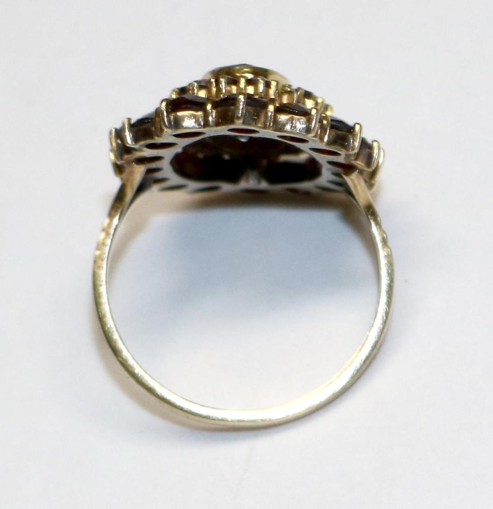 Große Abbildung Nr.2: 125-2795 Granatring.: (Schmuck, Ringe)