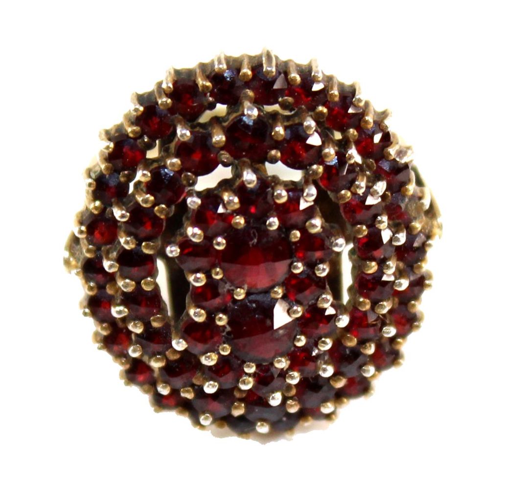 Große Abbildung Nr.1: 125-2796 Granatring.: (Schmuck, Ringe)