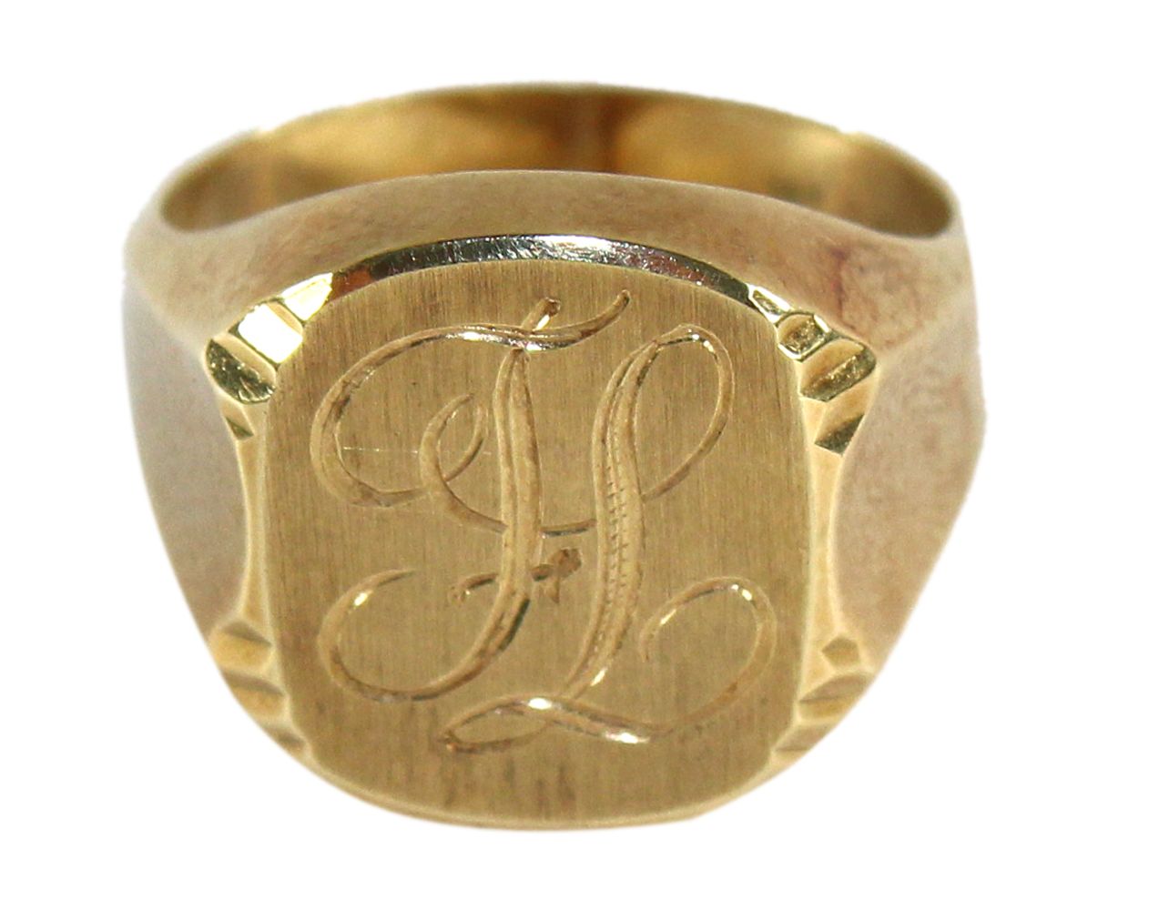 Große Abbildung Nr.1: 125-2797 Herrenring mit Monogr.: (Schmuck, Ringe)