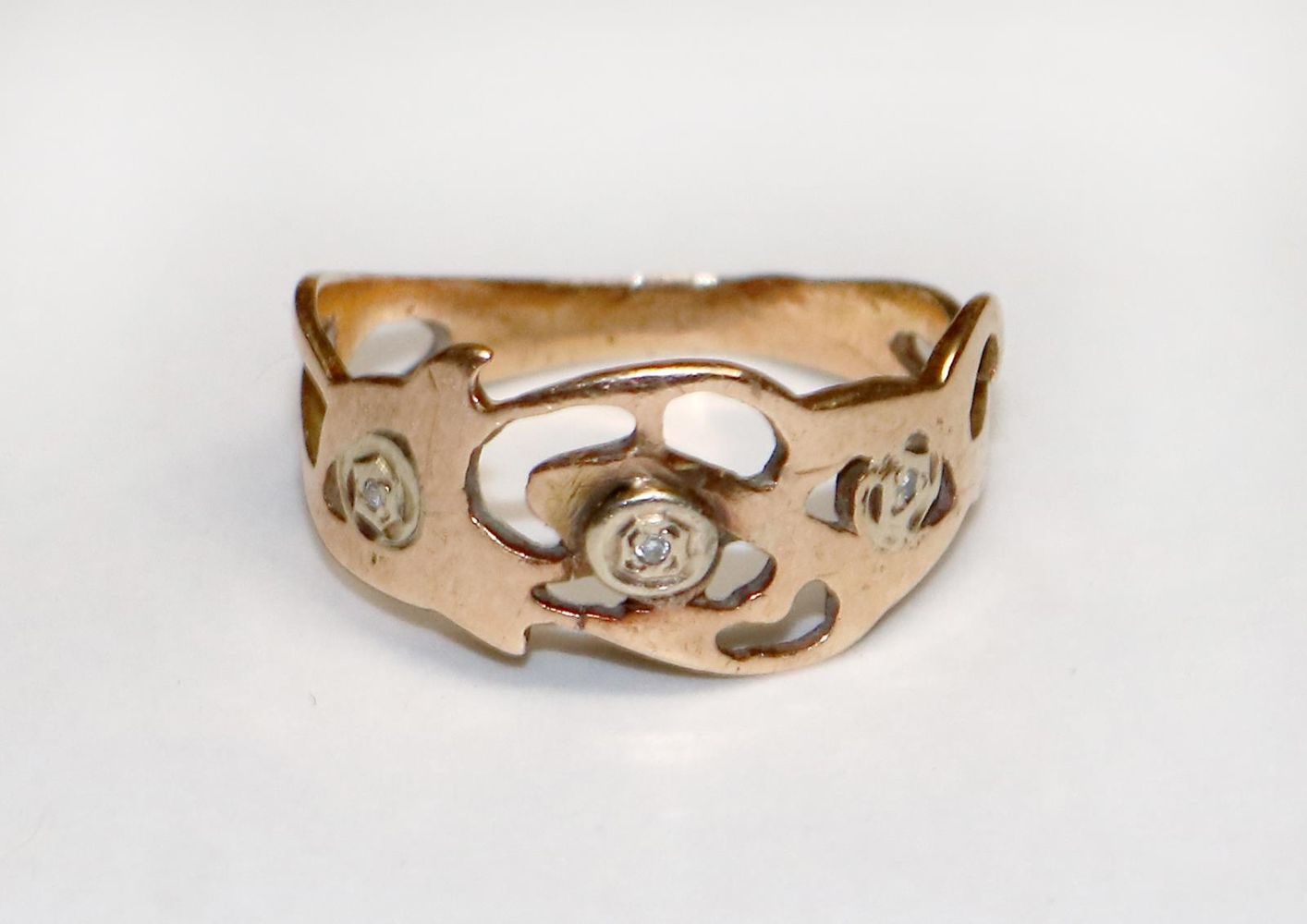 Große Abbildung Nr.1: 125-2807 Sovjetunion Ring: (Schmuck, Ringe)