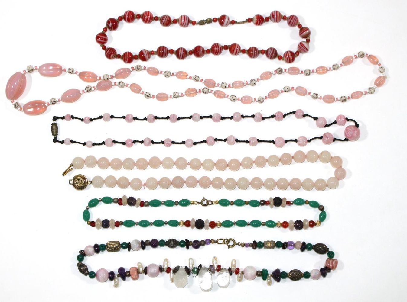 Große Abbildung Nr.1: 125-2816 Edelsteinketten.: (Schmuck, Sammlungen)