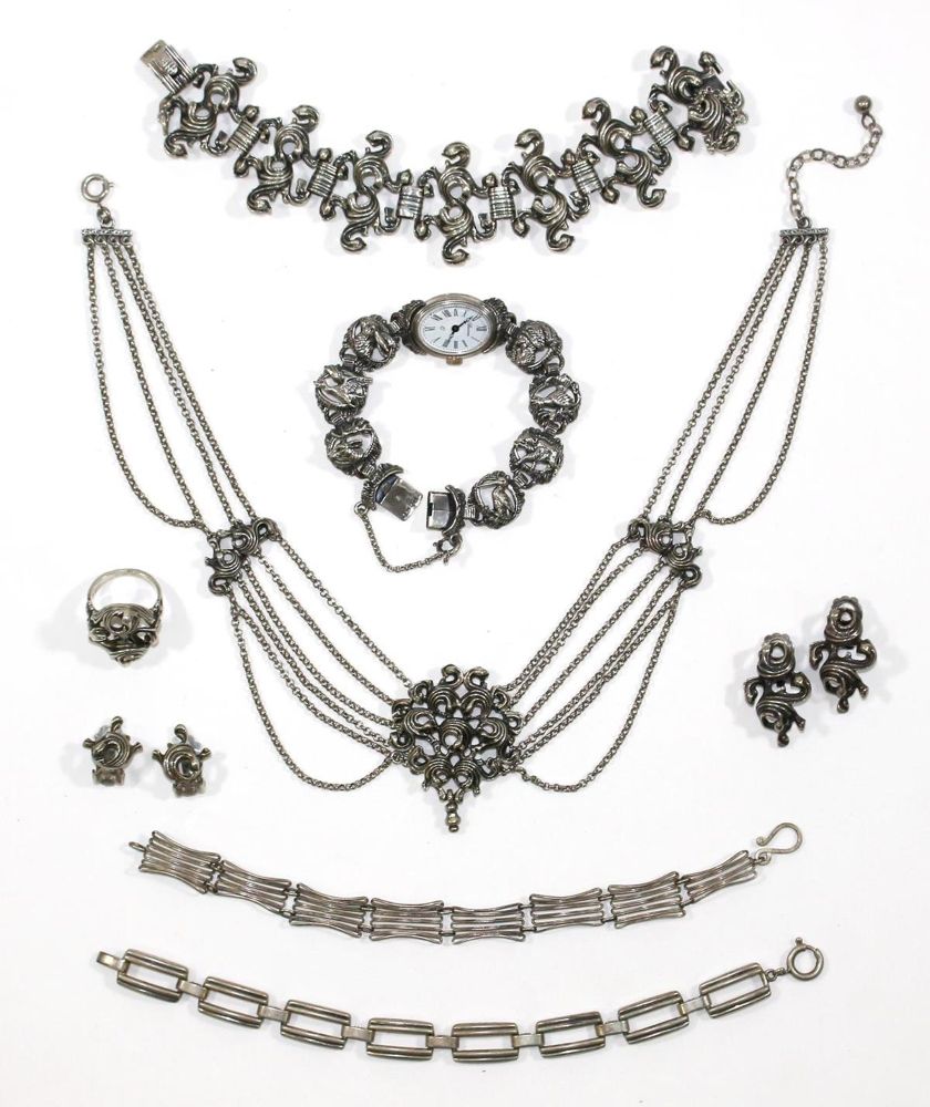 Große Abbildung Nr.1: 125-2829 Silberschmuck, Trachtenschmuck.: (Schmuck, Sammlungen)