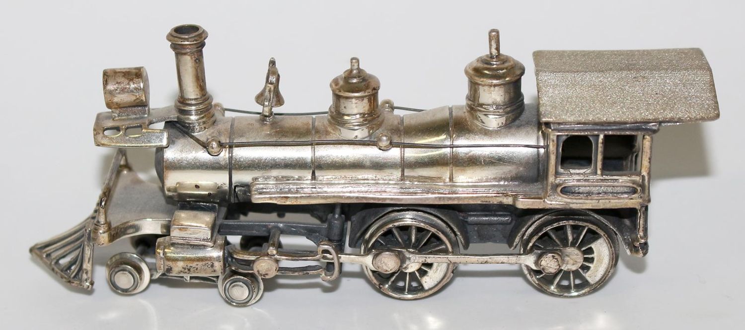 Große Abbildung Nr.3: 125-2838 Gehstock u. Lokomotive.: (Silber)