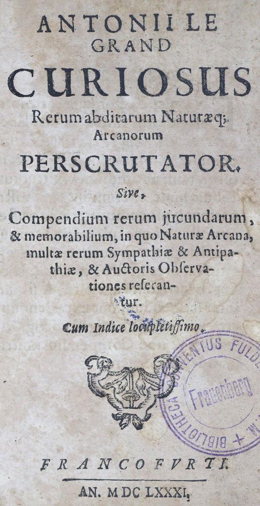 Große Abbildung Nr.1: 125-284 Legrand,A.: (Alte Drucke, Handschriften und Theologie)