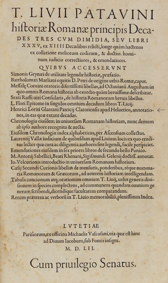 Große Abbildung Nr.1: 125-288 Livius,T.: (Alte Drucke, Handschriften und Theologie)