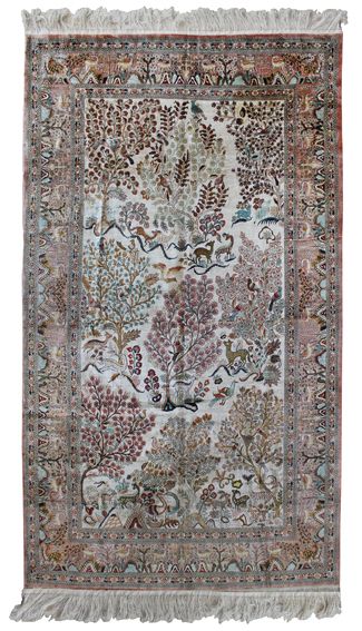 Große Abbildung Nr.1: 125-2880 Ghom Seide 155 x 244 cm.: (Teppiche)