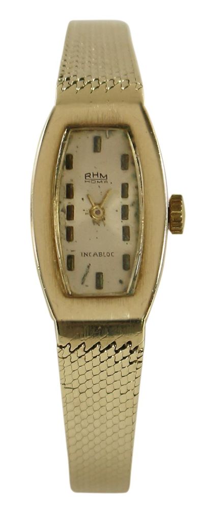 Große Abbildung Nr.1: 125-2886 Damenuhr 14k GG.: (Uhren, Armbanduhren)