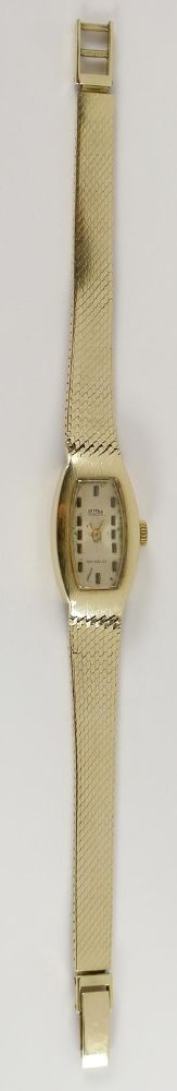 Große Abbildung Nr.2: 125-2886 Damenuhr 14k GG.: (Uhren, Armbanduhren)