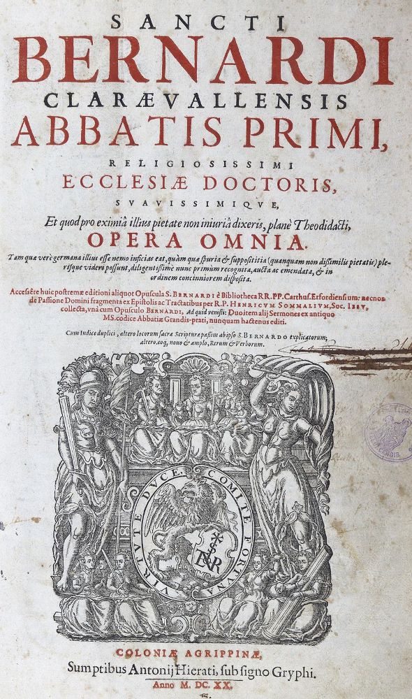 Große Abbildung Nr.2: 125-29 Bernhard von Clairvaux.: (Alte Drucke, Handschriften und Theologie)