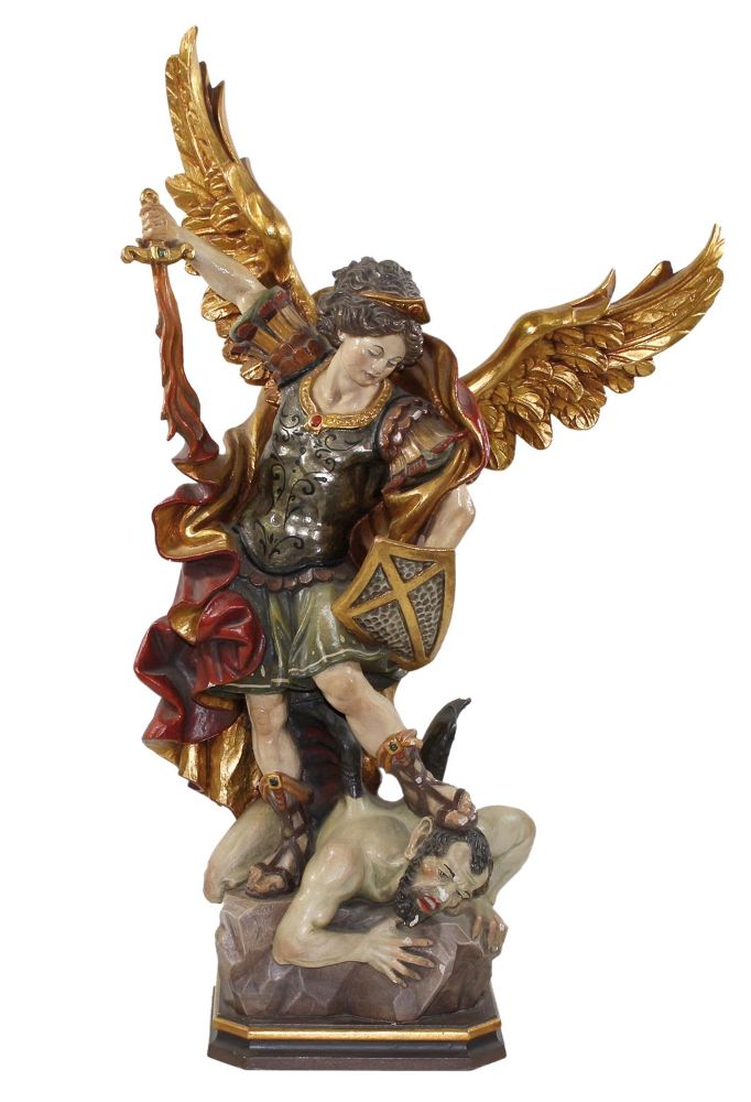 Große Abbildung Nr.1: 125-2909 Heiliger Michael: (Volkskunst, Religiöse Volkskunst)