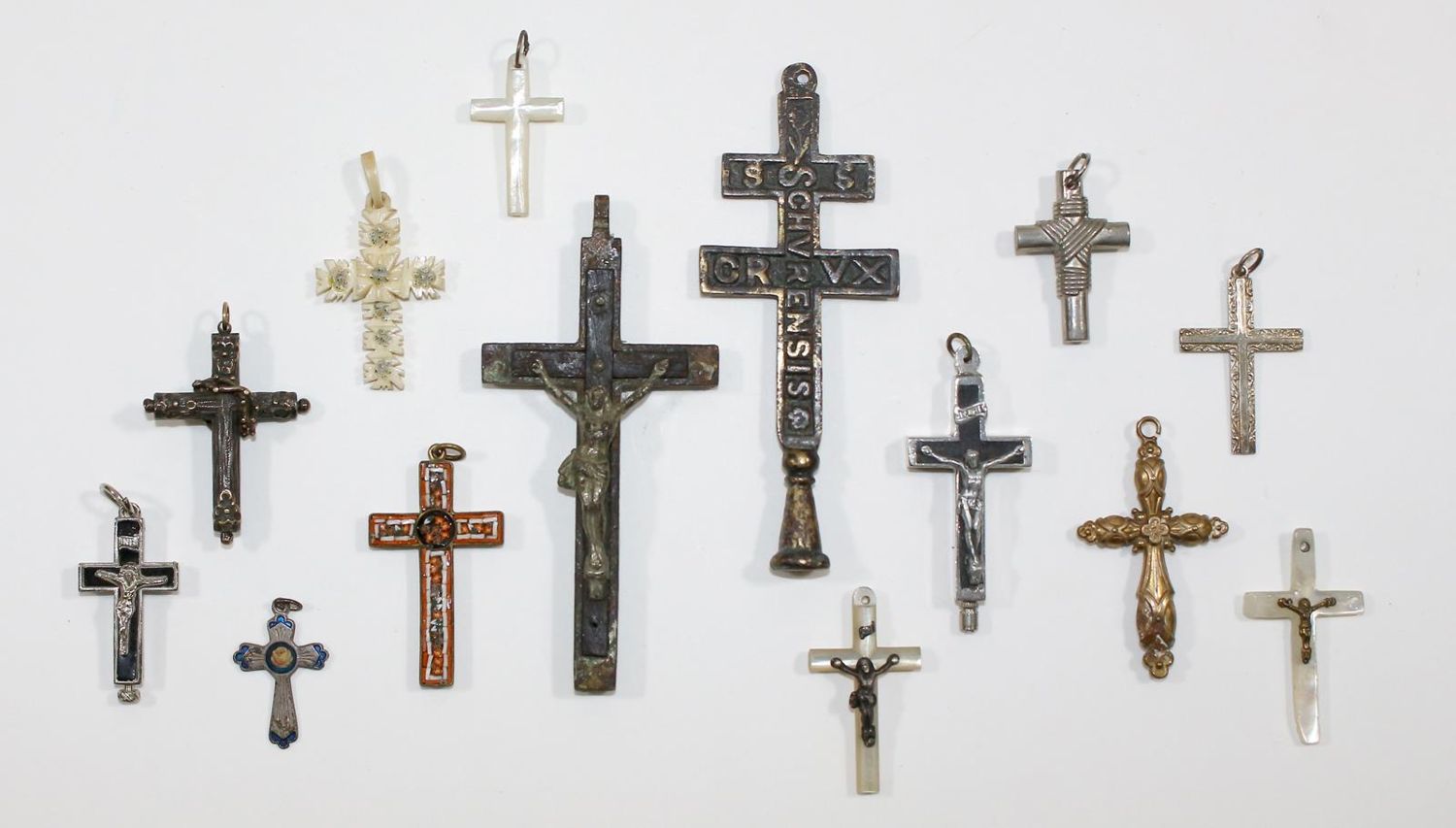 Große Abbildung Nr.1: 125-2915 Sammlung Kruzifixe: (Volkskunst, Religiöse Volkskunst)
