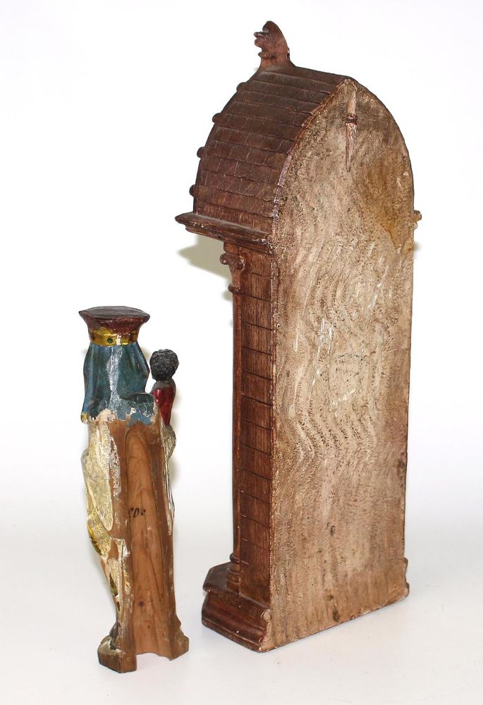 Große Abbildung Nr.2: 125-2916 Schwarze Madonna mit Christus.: (Volkskunst, Religiöse Volkskunst)