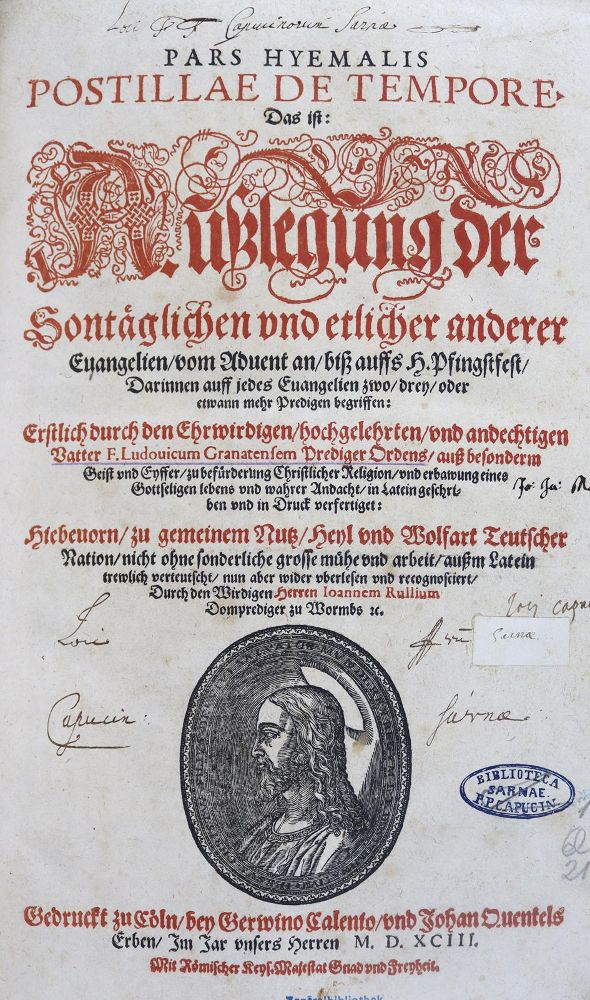Große Abbildung Nr.1: 125-298 Luis de Granada.: (Alte Drucke, Handschriften und Theologie)