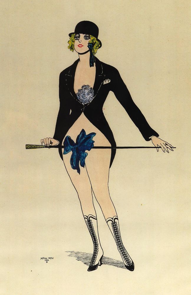 Große Abbildung Nr.1: 125-3019 Burlesque-Tänzerinnen.: (Varia, Erotika - Galantes)