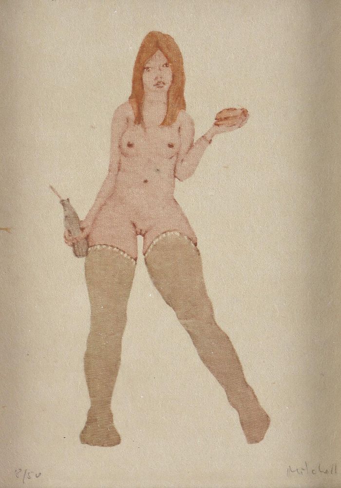 Große Abbildung Nr.1: 125-3029 Weiblicher Akt: (Varia, Erotika - Galantes)