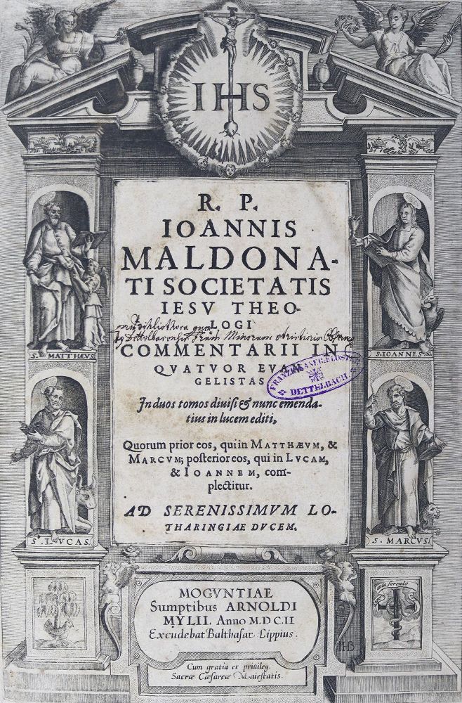 Große Abbildung Nr.1: 125-304 Maldonatus,J.: (Alte Drucke, Handschriften und Theologie)