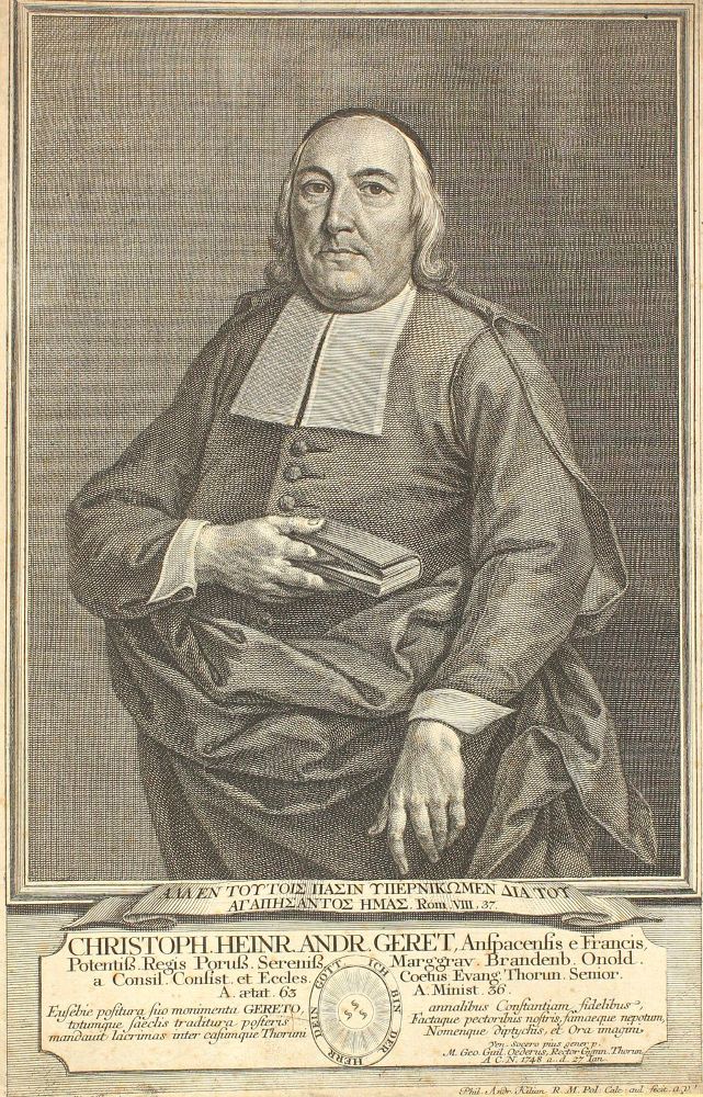 Große Abbildung Nr.1: 125-3107 Kilian, Philipp Andreas: (Varia, Portrait, Geret)