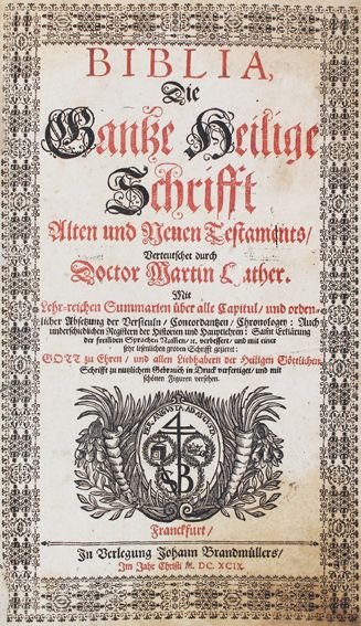 Große Abbildung Nr.1: 125-32 Biblia germania.: (Bibeln)