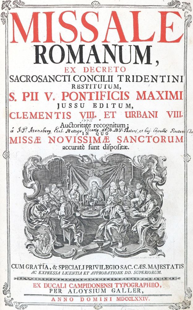 Große Abbildung Nr.1: 125-320 Missale Romanum: (Alte Drucke, Handschriften und Theologie)
