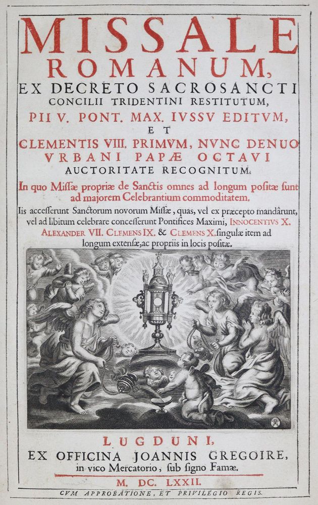 Große Abbildung Nr.1: 125-321 Missale Romanum: (Alte Drucke, Handschriften und Theologie)