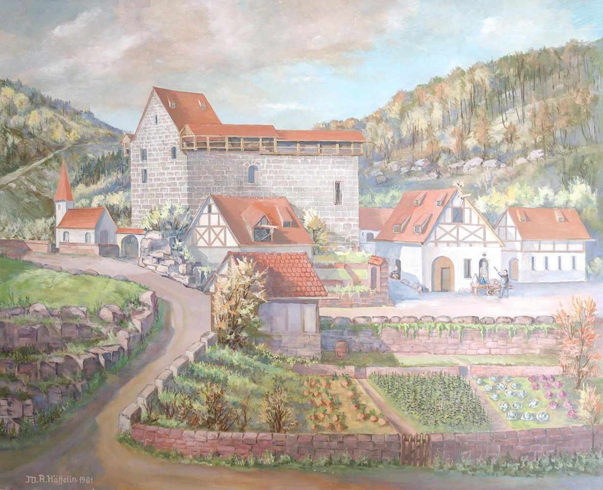 Große Abbildung Nr.1: 125-3226 Burg Rabeneck: (Deutschland, Pforzheim)