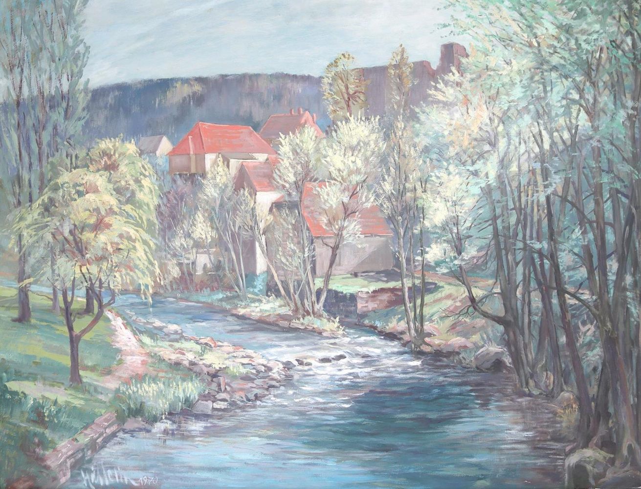 Große Abbildung Nr.1: 125-3246 Häuser am Hang.: (Deutschland, Pforzheim)