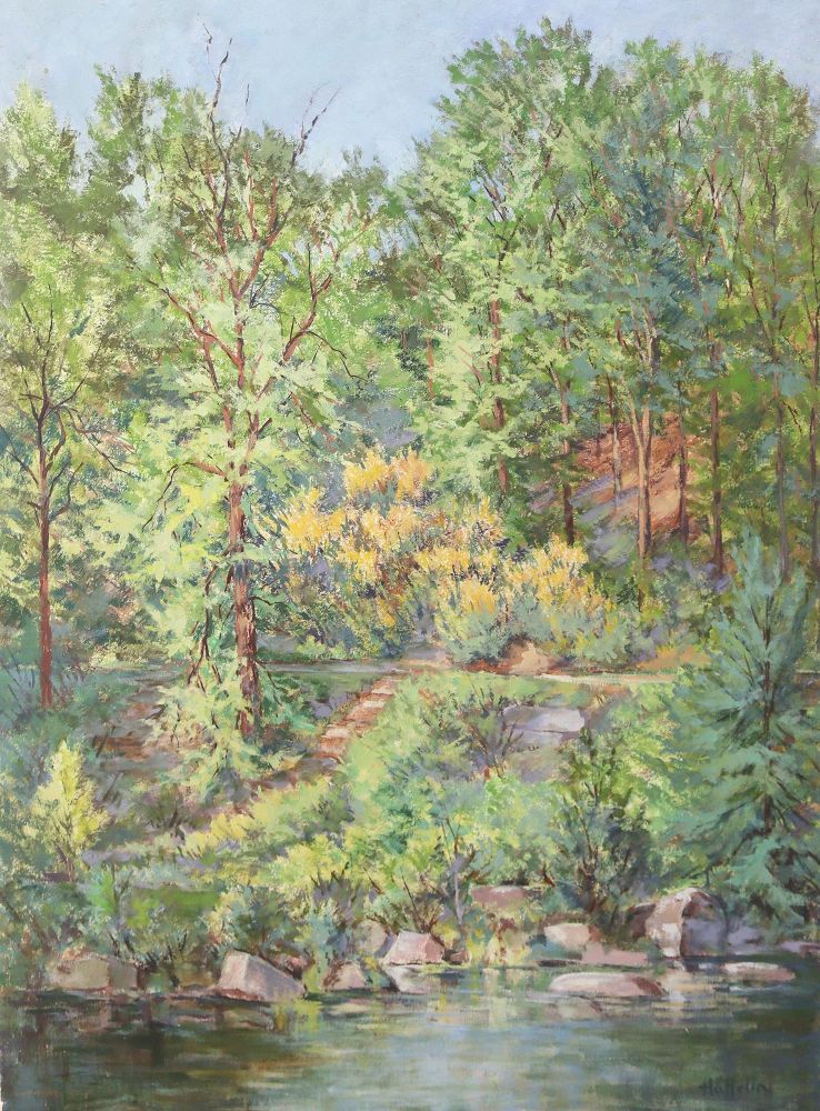 Große Abbildung Nr.1: 125-3249 Lichter frühlingshafter Wald.: (Deutschland, Pforzheim)