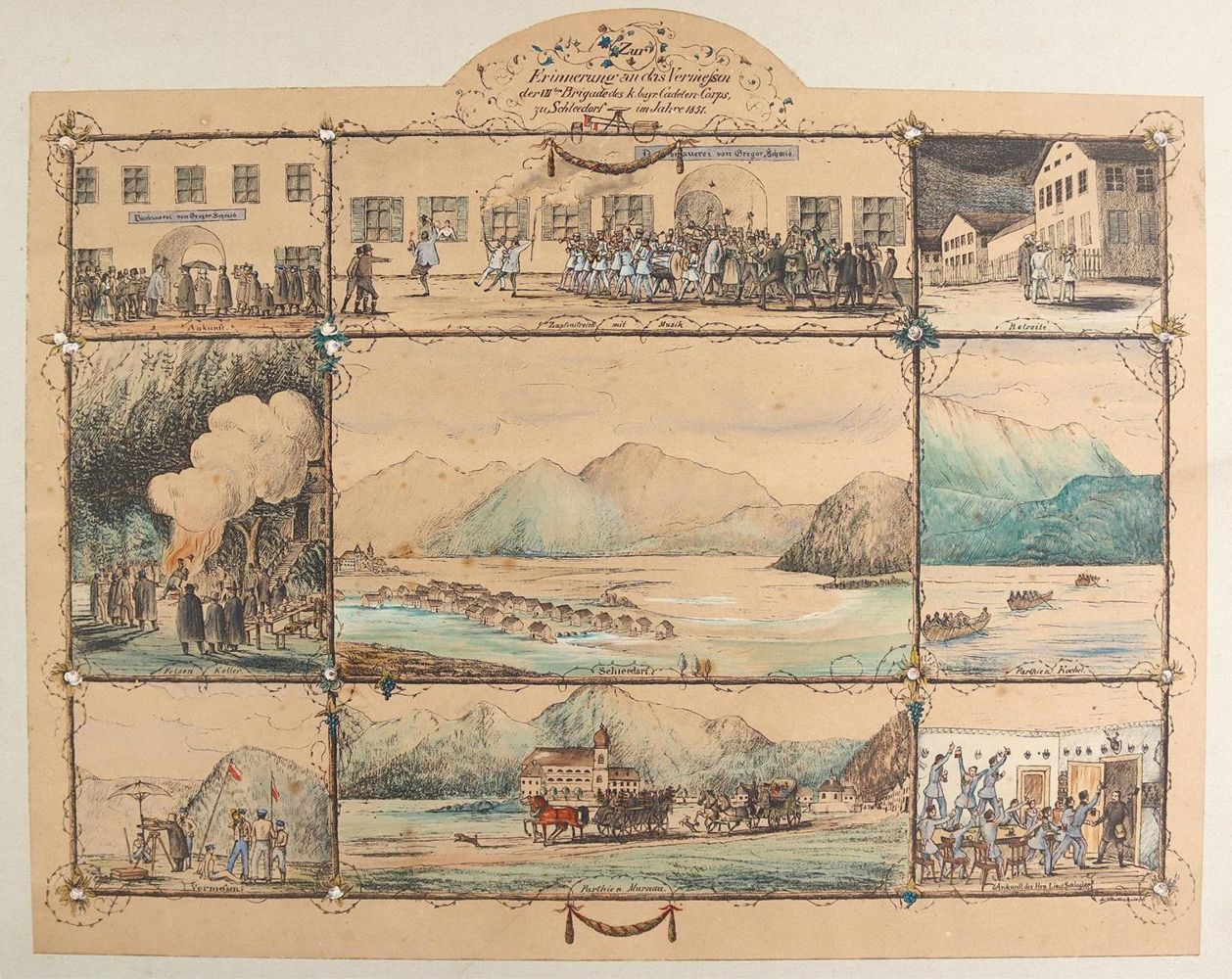 Große Abbildung Nr.1: 125-3266 Schlehdorf/Kochelsee.: (Deutschland)