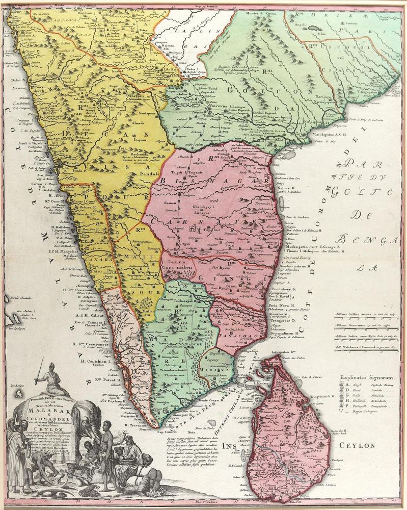 Große Abbildung Nr.1: 125-3311 Indien und Ceylon.: (Ausland, Asien)