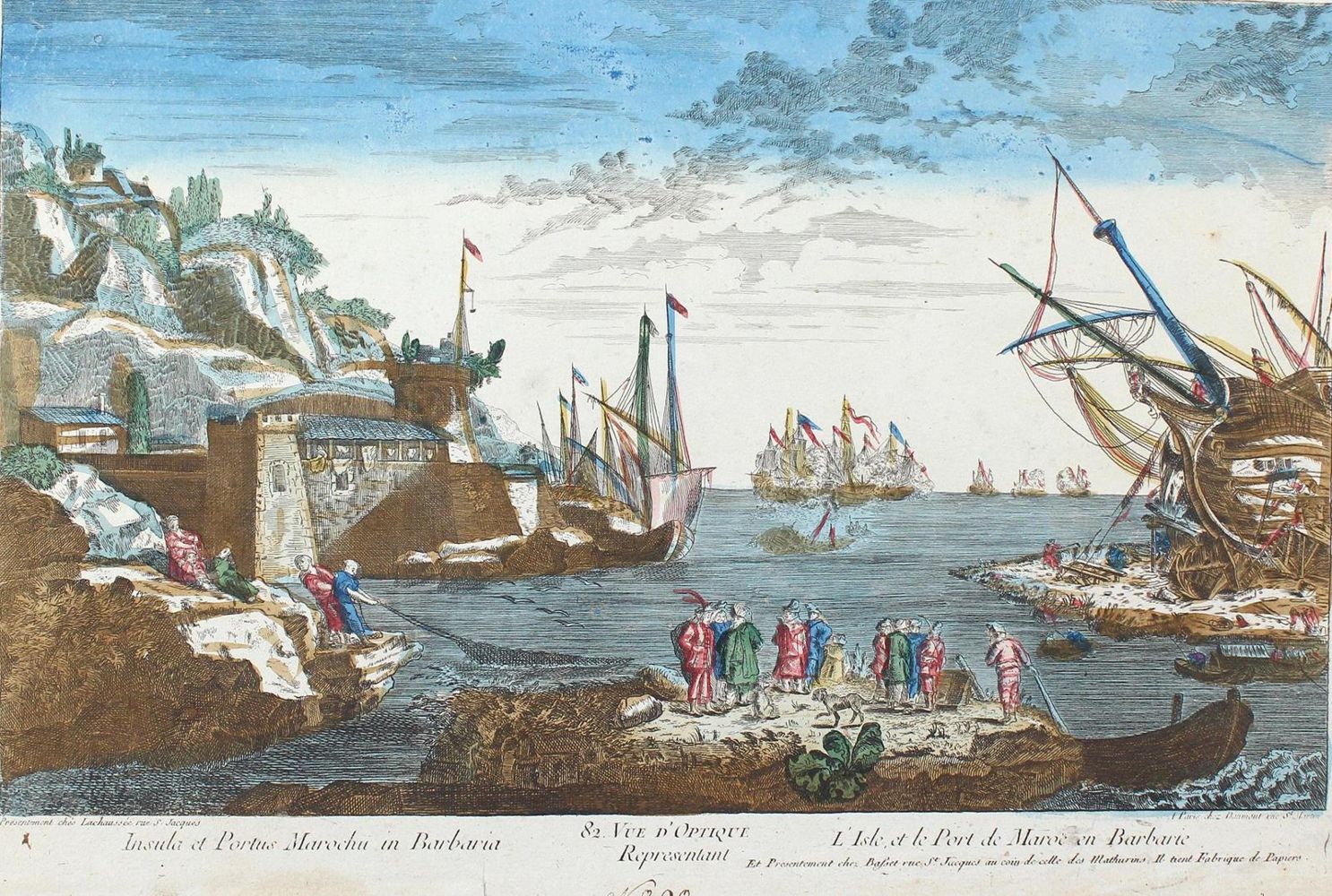 Große Abbildung Nr.1: 125-3377 Portus Marochu.: (Ausland, Marokko)