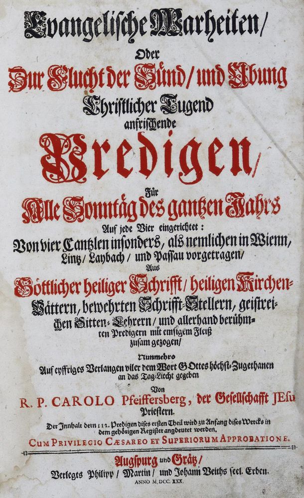 Große Abbildung Nr.1: 125-346 Pfeiffersberg,K.: (Alte Drucke, Handschriften und Theologie)