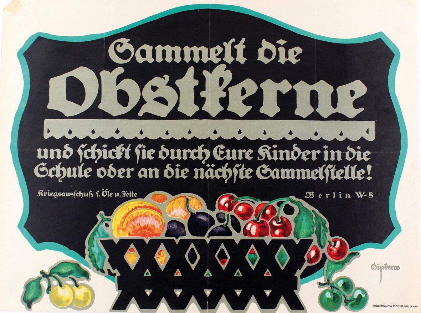 Große Abbildung Nr.2: 125-3485 Gipkens, Julius E.F.: (Plakate)
