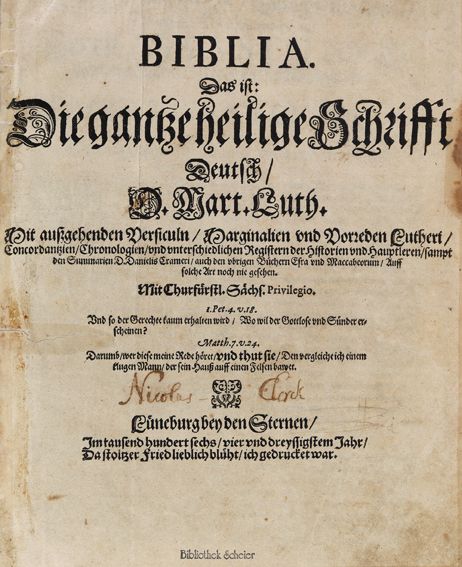 Große Abbildung Nr.1: 125-35 Biblia germanica.: (Bibeln)