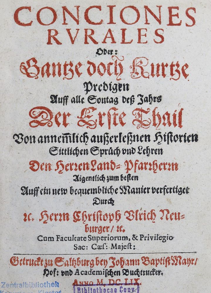Große Abbildung Nr.1: 125-358 Predigten.: (Alte Drucke, Handschriften und Theologie)