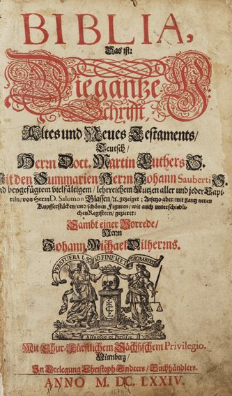 Große Abbildung Nr.1: 125-36 Biblia germanica.: (Bibeln)