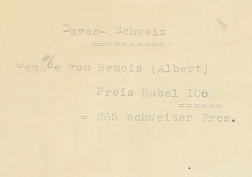 Große Abbildung Nr.2: 125-3683 Benois, Albert Nikolajewitsch: (Künstlergraphik)