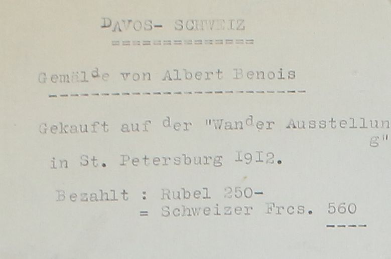 Große Abbildung Nr.2: 125-3684 Benois, Albert Nikolajewitsch: (Künstlergraphik)