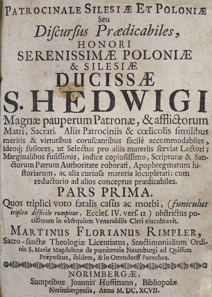 Große Abbildung Nr.2: 125-369 Rimpler,M.F.: (Alte Drucke, Handschriften und Theologie)