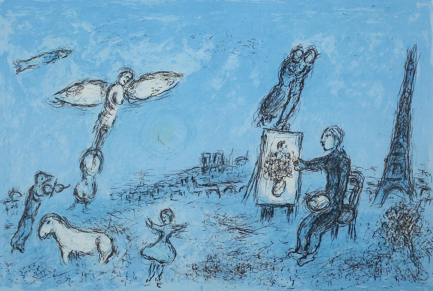 Große Abbildung Nr.1: 125-3717 Chagall, Marc: (Künstlergraphik)
