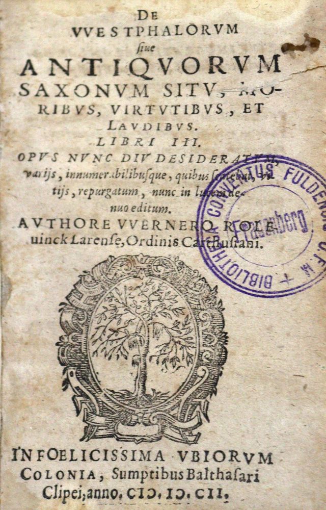 Große Abbildung Nr.1: 125-373 Rolevinkh de Laer,W.: (Alte Drucke, Handschriften und Theologie)