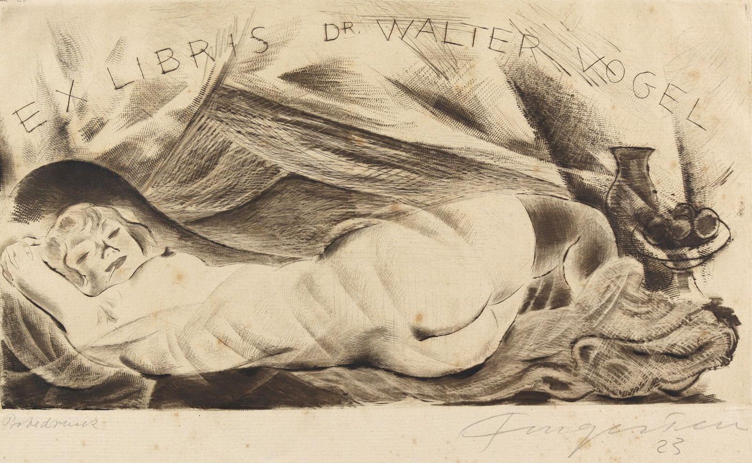 Große Abbildung Nr.1: 125-3798 Fingesten, Michel: (Künstlergraphik, Exlibris)