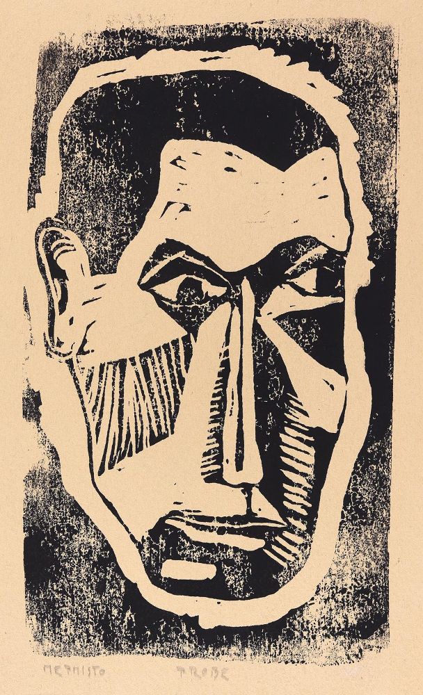 Große Abbildung Nr.1: 125-3799 Expressionistischer Künstler: (Künstlergraphik)