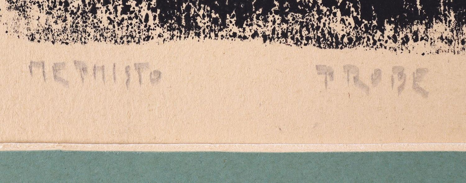 Große Abbildung Nr.2: 125-3799 Expressionistischer Künstler: (Künstlergraphik)