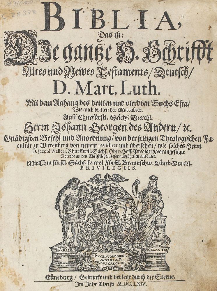 Große Abbildung Nr.2: 125-38 Biblia germanica.: (Bibeln)