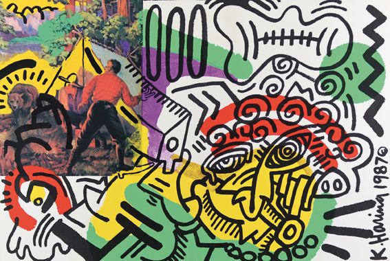 Große Abbildung Nr.1: 125-3866 Haring, Keith: (Künstlergraphik)